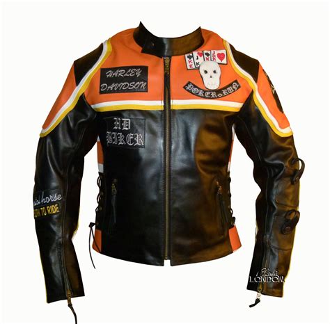 harley davidson and the marlboro man leather jacket replica|mickey rourke harley jacket.